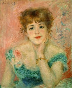 Portret van de actrice Jeanne Samary, 1877 (studie)